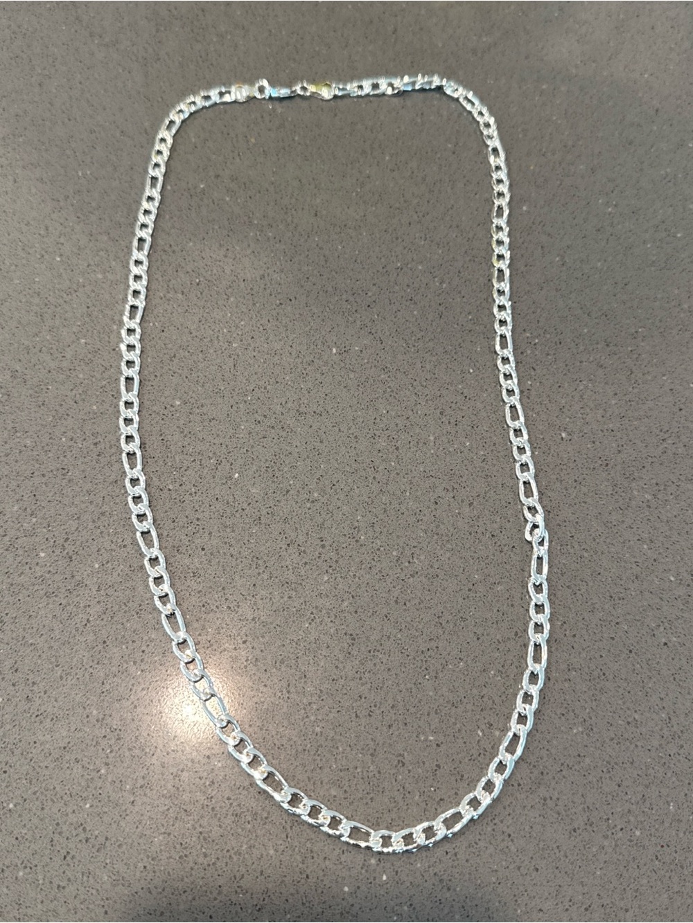24” inch sterling Silver Link Chain Necklace - Classic Cable Style